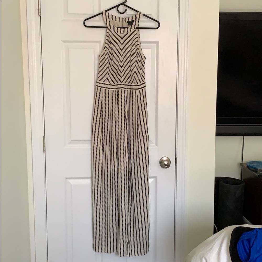 Ann Taylor Black and White Maxi Dress